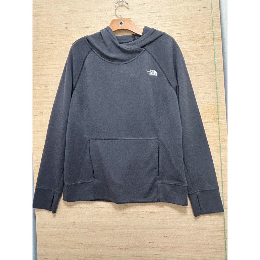 The North Face Women's L/G Black Fleece Hooded Pullover Sweatshirt